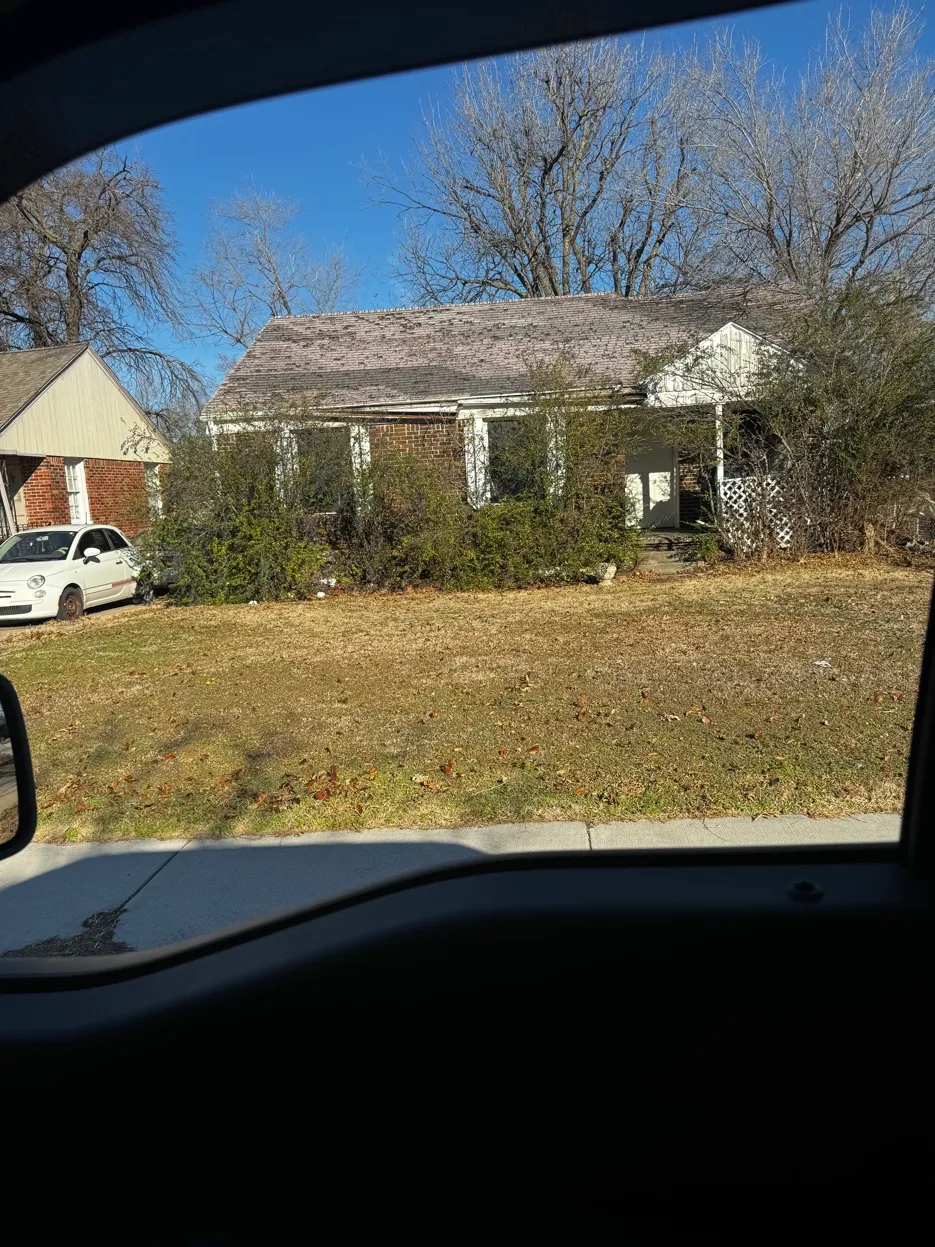 Front view of Mrs. Seymour's home